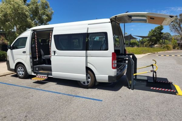 white wheelchair van back maddington