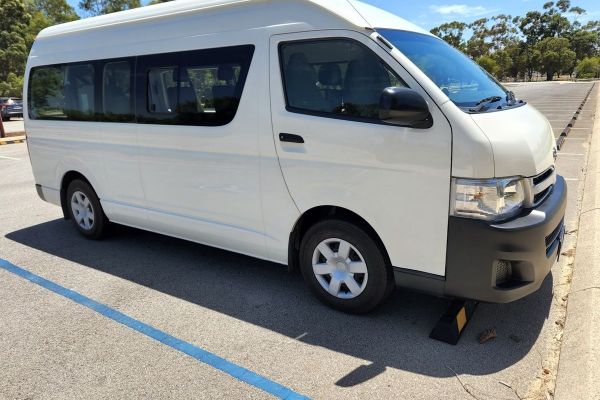 white wheelchair van front perth